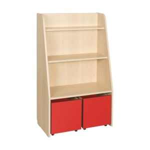 Biblioteczka z pojemnikami
